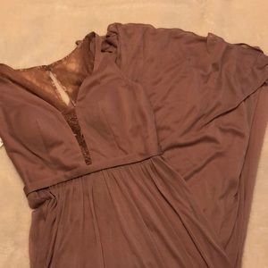 Azazie boho bridesmaid dress in dusty rose